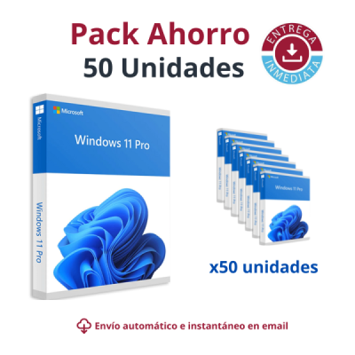 PACK 50 Licencias de WINDOWS 11 PRO
