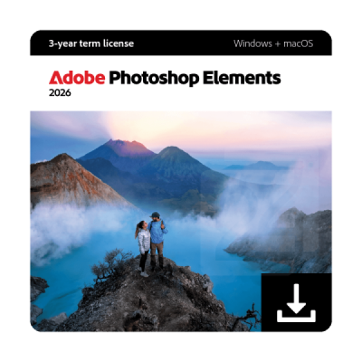 Adobe Photoshop Elements 2026 - 2 PCs / Mac  - Suscripción 3 años