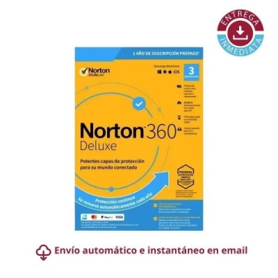 Norton 360 Deluxe 3-Devices + 25 GB Cloudstorage - 1 year