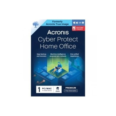 Acronis Cyber Protect Home Office Premium para PC/MAC + 1 TB almacenamiento en la nube - 1 año