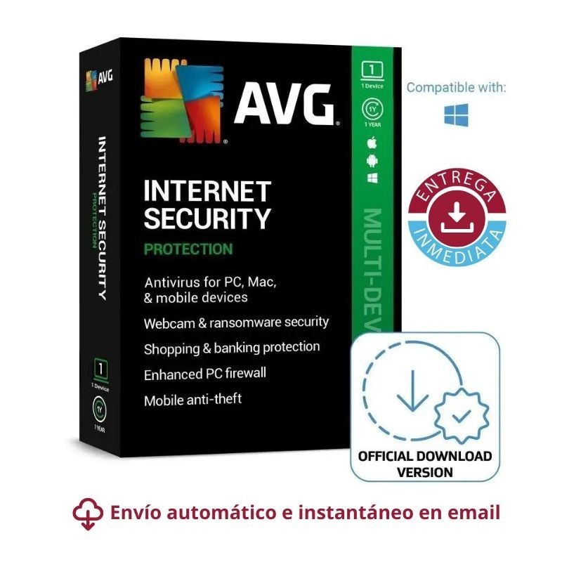 AVG Internet Security - 1 año - 1 dispositivo 2