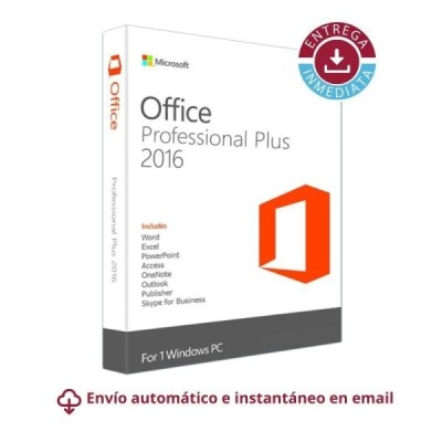 Licencia Office 2016 Pro Plus - Licencia vitalicia