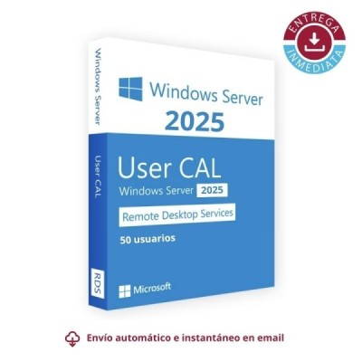 Remote Desktop Services (50 Usuarios) para Windows Server 2025