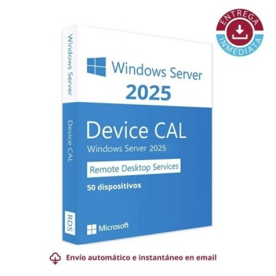 Remote Desktop Services (50 Dispositivos) para Windows Server 2025