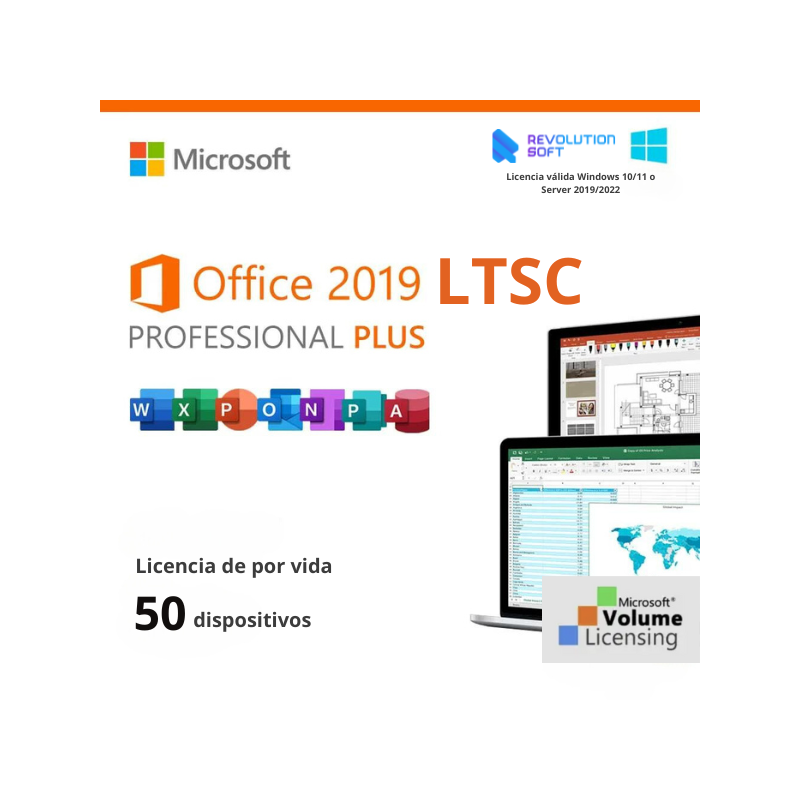 Office 2019 Professional Plus LTSC 50 Dispositivos