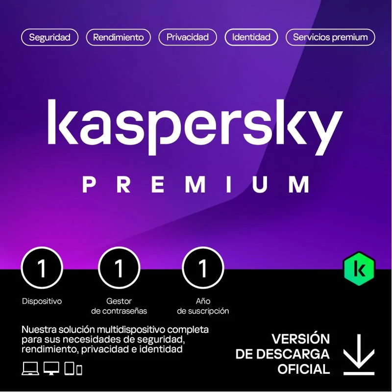 Kaspersky Premium 2026 - 1 Dispositivo - 1 año